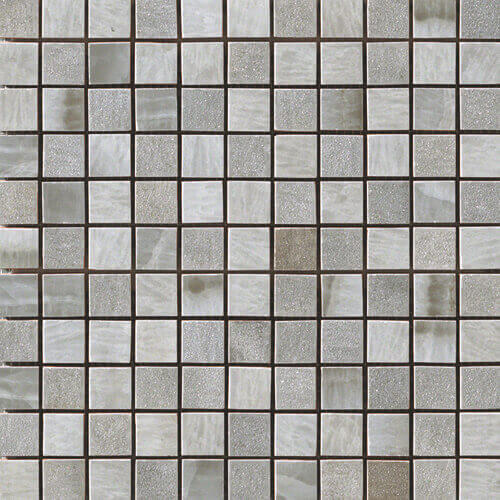 Мозаика Iris Muse Mosaico Muse Opal, 25x25, под мозаику, серая, лаппатированная