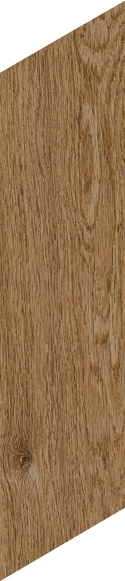 Керамогранит Ragno Ossimori Miele Chevron, 11x54, под дерево, коричневый, матовый
