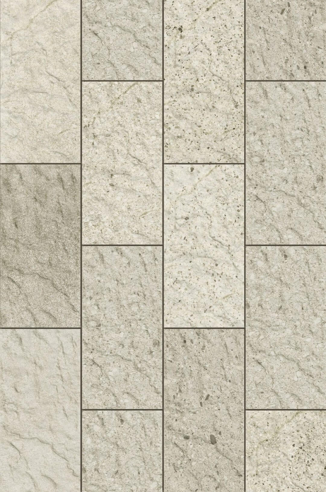 Керамогранит Cerrad Saltstone Bianco, 14.8x30, под камень, бежевый, матовый