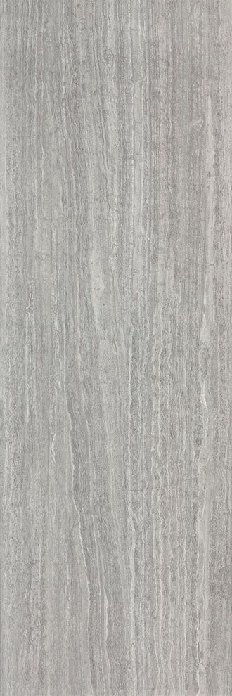 Настенная плитка Rako Senso WADVE028, 20x60, под травертин, серая, глянцевая