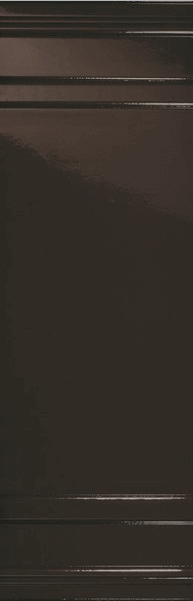 Настенная плитка Settecento Ermitage Boiserie Nero, 25.5x78, моноколор, чёрная, глянцевая