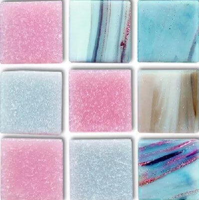 Мозаика Jnj Mosaic JC 216, 32.7x32.7, под камень, мультиколор, глянцевая