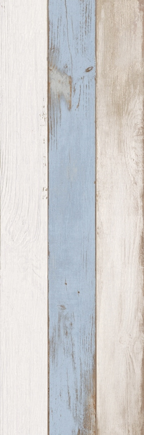 Настенная плитка LB-Ceramics Ящики 1064-0235, 20x60, под дерево, голубая, матовая