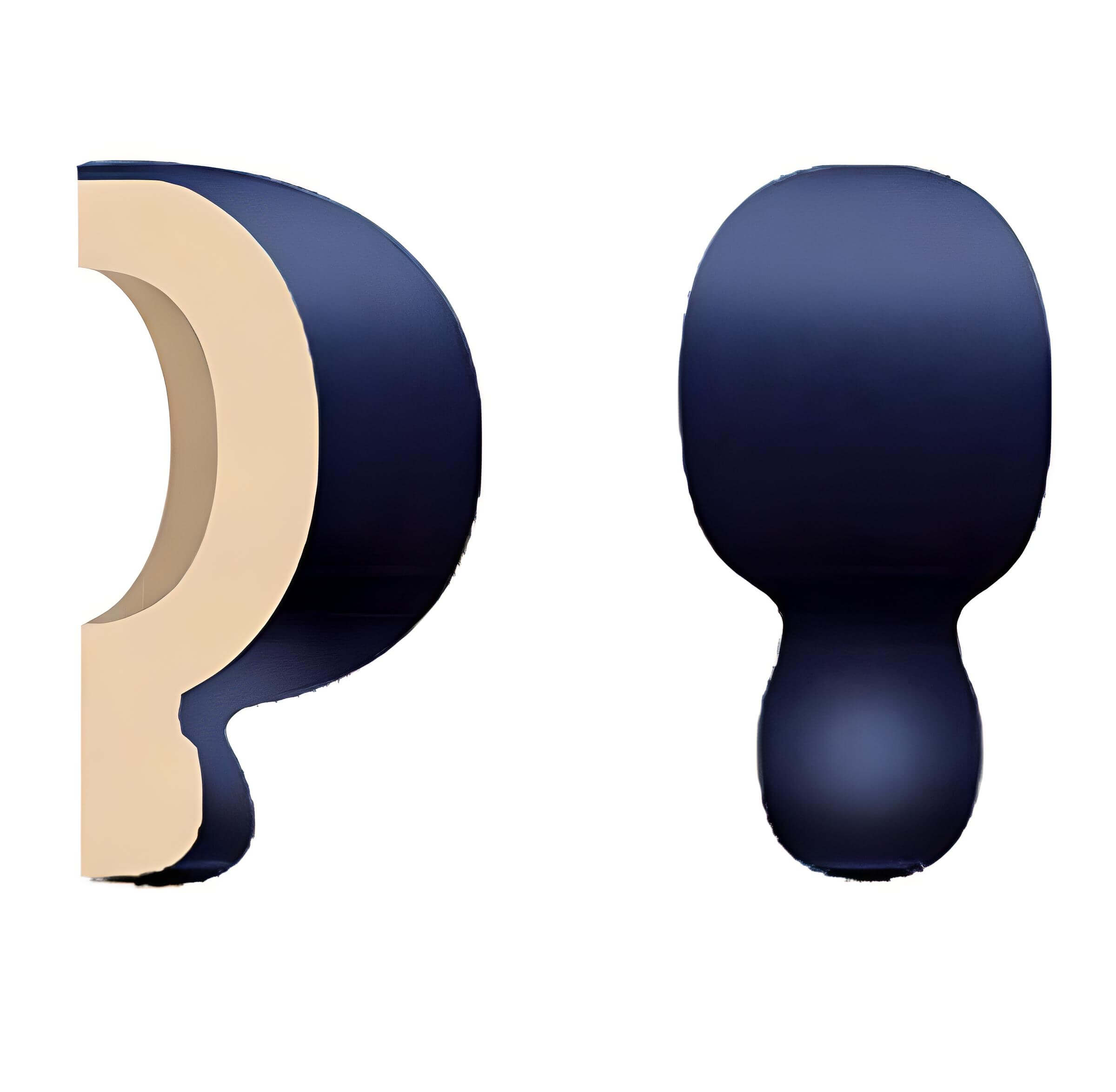 Спецэлемент Petracer's Grand Elegance Ang Est London Blu, 2.5x5, моноколор, синий, матовый