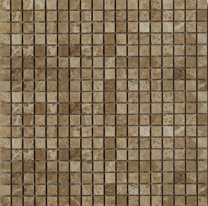 Мозаика Art & Natura Marble Mosaic Imperador Light, 30.5x30.5, под мозаику, бежевая, глянцевая