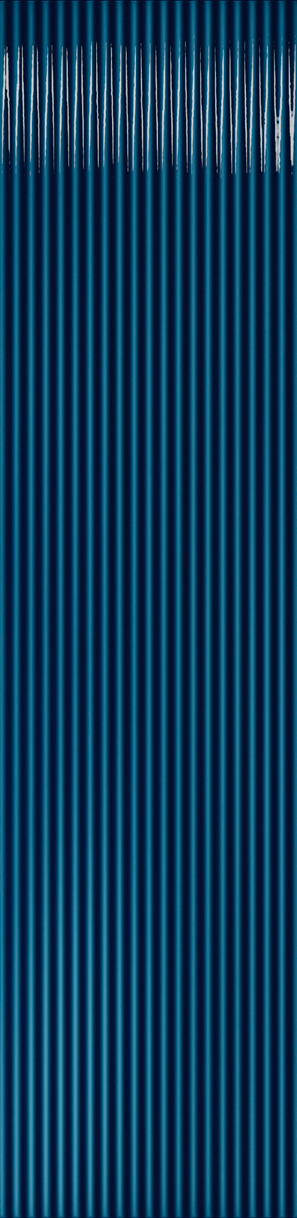 Настенная плитка Amadis Fine Tiles Stripes Cobalto Crackle, 6.5x26.1, кракелюр, синяя, глянцевая