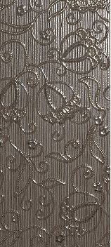 Декор LB-Ceramics Наоми коричневый, 19.8x39.8, с рисунком, цвет коричневый, матовая поверхность