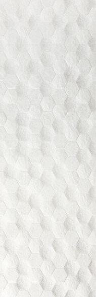 Настенная плитка Azulev Basalt Hexagon Blanco Rect, 29x69, под камень, белая, матовая