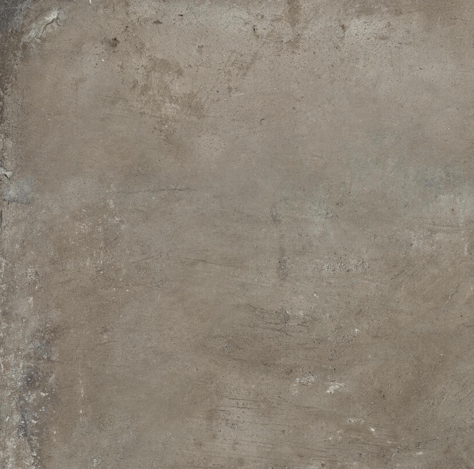 Керамогранит Dado Ceramica Gare du Nord Brown Ret., 81x81, под бетон, серый, матовый