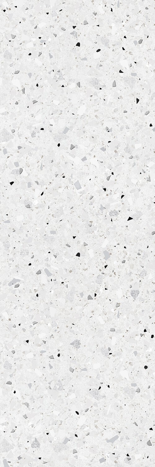 Настенная плитка Керамин Мари Эрми 7  светло-серый, 25x75, имитация терраццо, белая, матовая