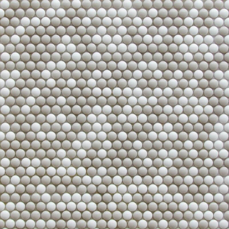 Мозаика Bonaparte Mosaics Pixel Cream, 31.8x32.5, моноколор, бежевая, матовая