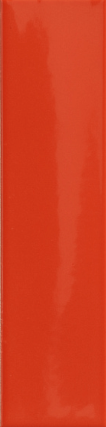 Настенная плитка 41zero42 Kappa Lobster, 5x20, моноколор, красная, глянцевая