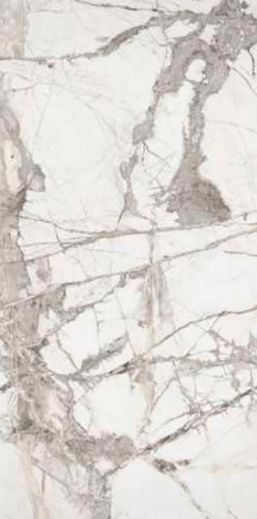 Керамогранит Alpas Euro Premium Marble Ice Burg Pol., 60x120, под мрамор, белый, полированный