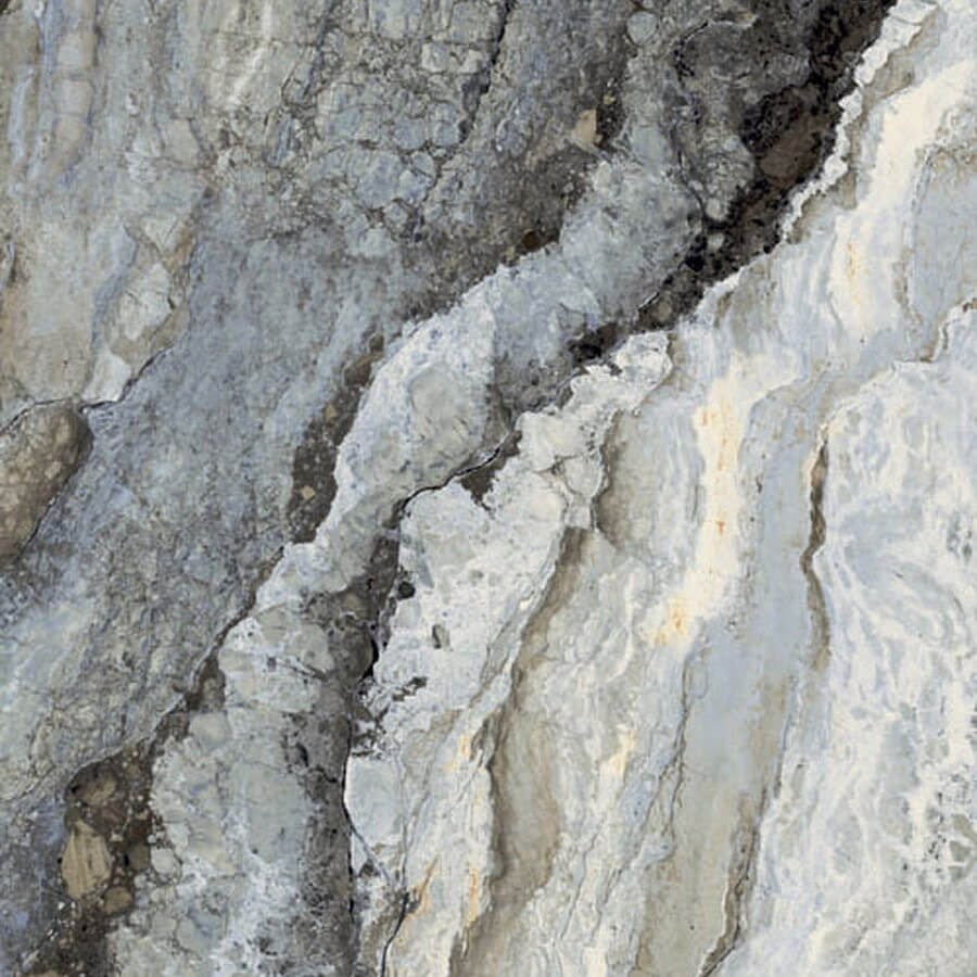 Керамогранит Sant'Agostino Mystic Ocean 8989 Kry, 89x89, под камень, серый, полированный