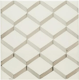 Декор Adex Neri Decorado Madeira Biscuit, 15x15, геометрия, бежевый, глянцевый