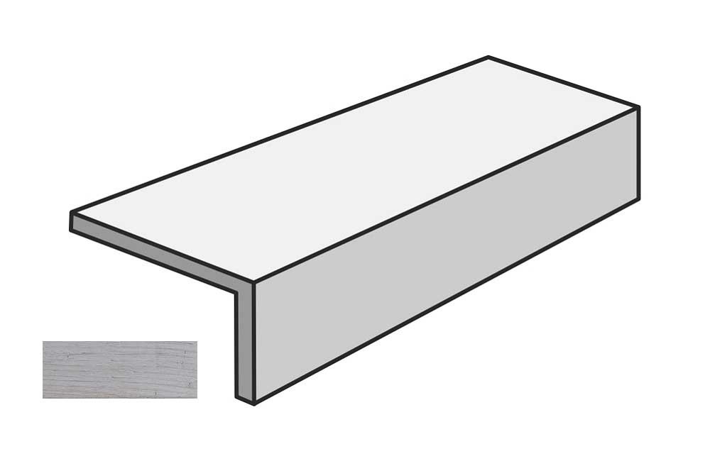 Спецэлемент Settecento Vintage Elemento Grigio, 15.7x47.8, под дерево, серый, матовый