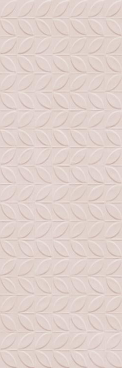 Настенная плитка Ragno Vida Rosa Struttura Foglia, 30x90, 3d, розовая, матовая