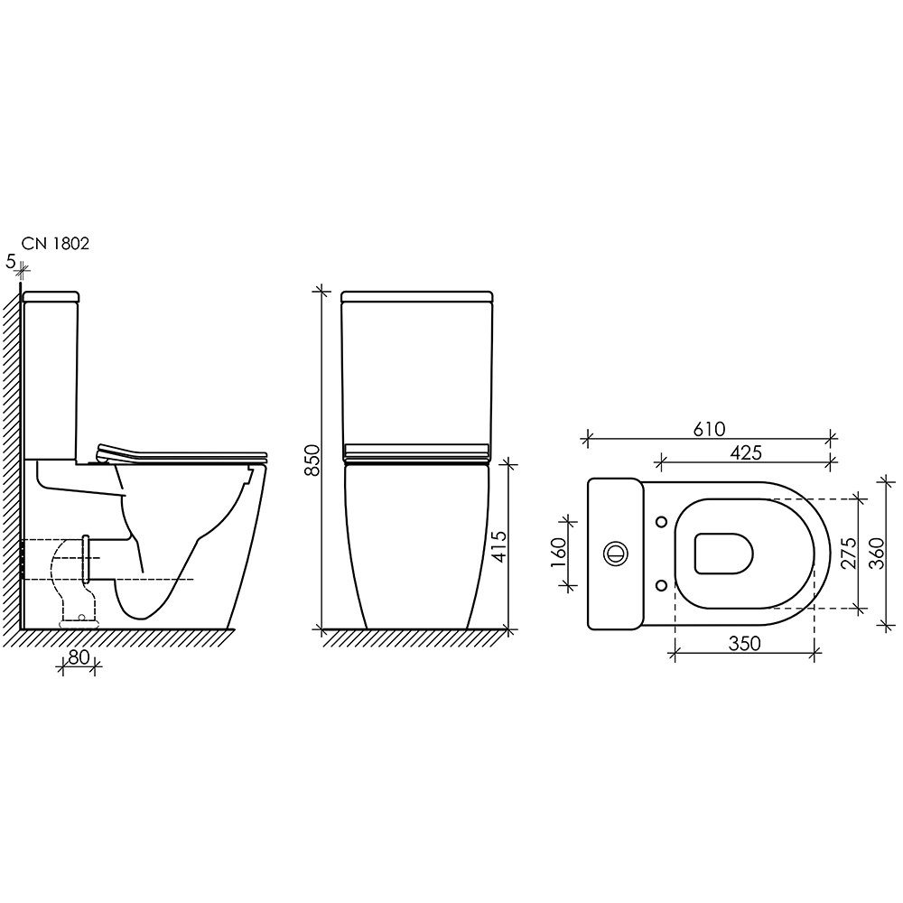 Бачок Ceramica Nova Highlight CN1802-T-3