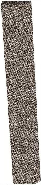 Плинтус Sant'Agostino Tailorart Battiscopa Brown, 7.3x60, под текстиль, коричневый, матовый