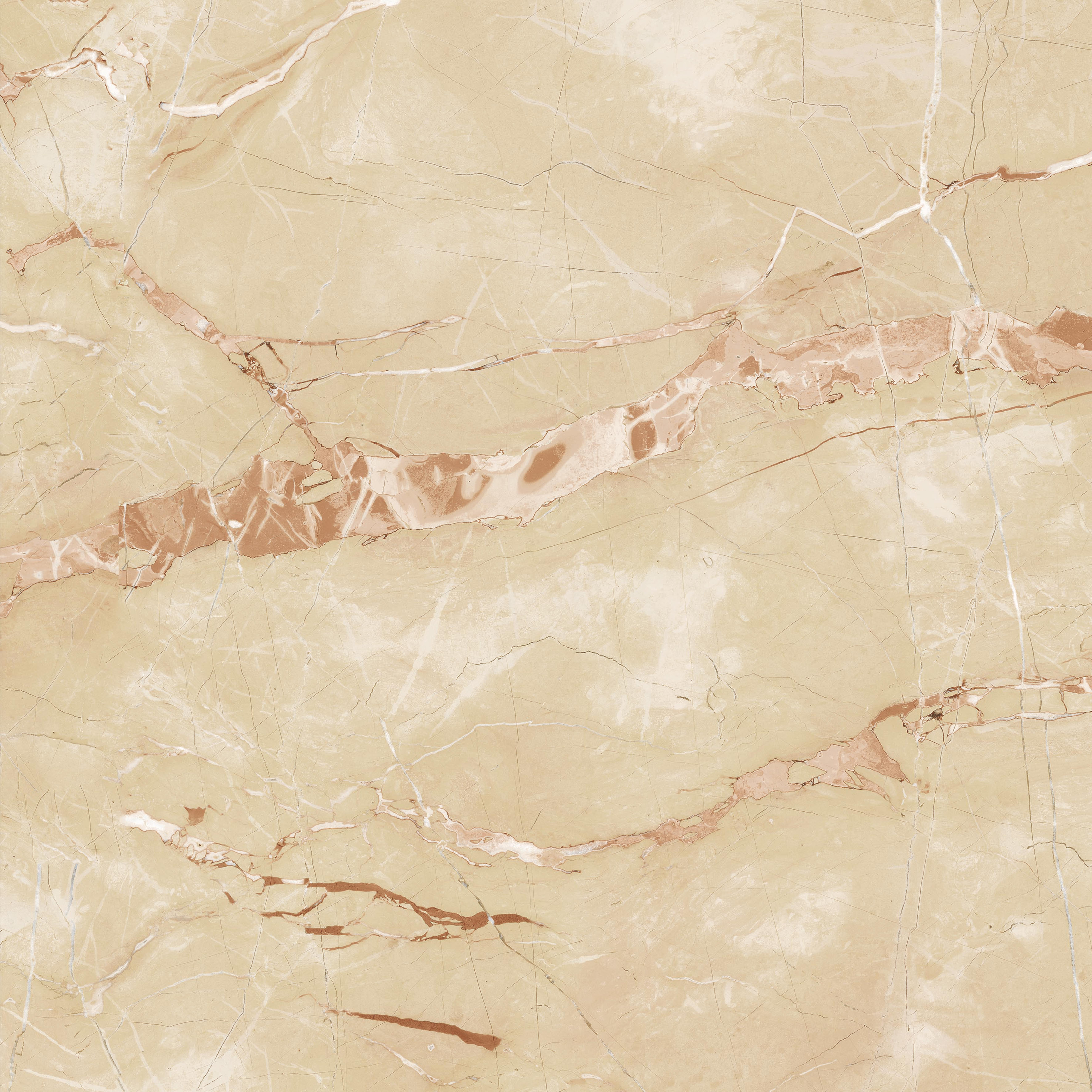 Керамогранит Armonia by Kerasol Benidorm Crema Soft Rectificado, 60x60, под мрамор, бежевый, матовый