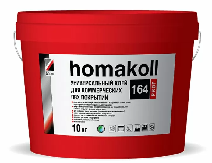 Сопутствующие для Кварц-винила Homakoll Клей Нomakoll 164 Prof 10 кг 164 Prof
