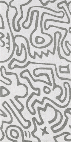 Декор Settecento The Wall Decoro Shapes B White, 23.7x47.8, под обои, белый, матовый