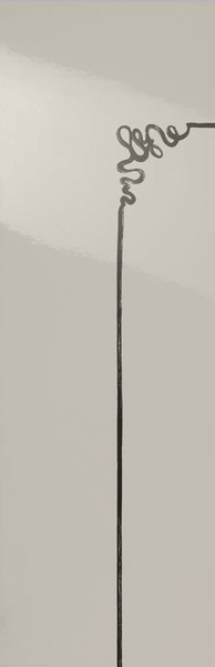 Декор Settecento Ermitage Angolo Classic A Bianco, 25.5x78, с рисунком, белый, глянцевый