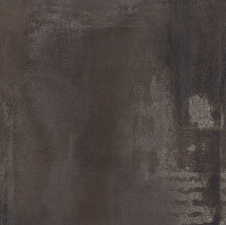 Керамогранит ABK Interno 9 Dark Lapp. Rett, 60x60, под металл, чёрный, лаппатированный