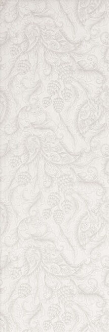 Декор Ascot New England Bianco Quinta Sarah, 33.3x100, флора, белый, матовый