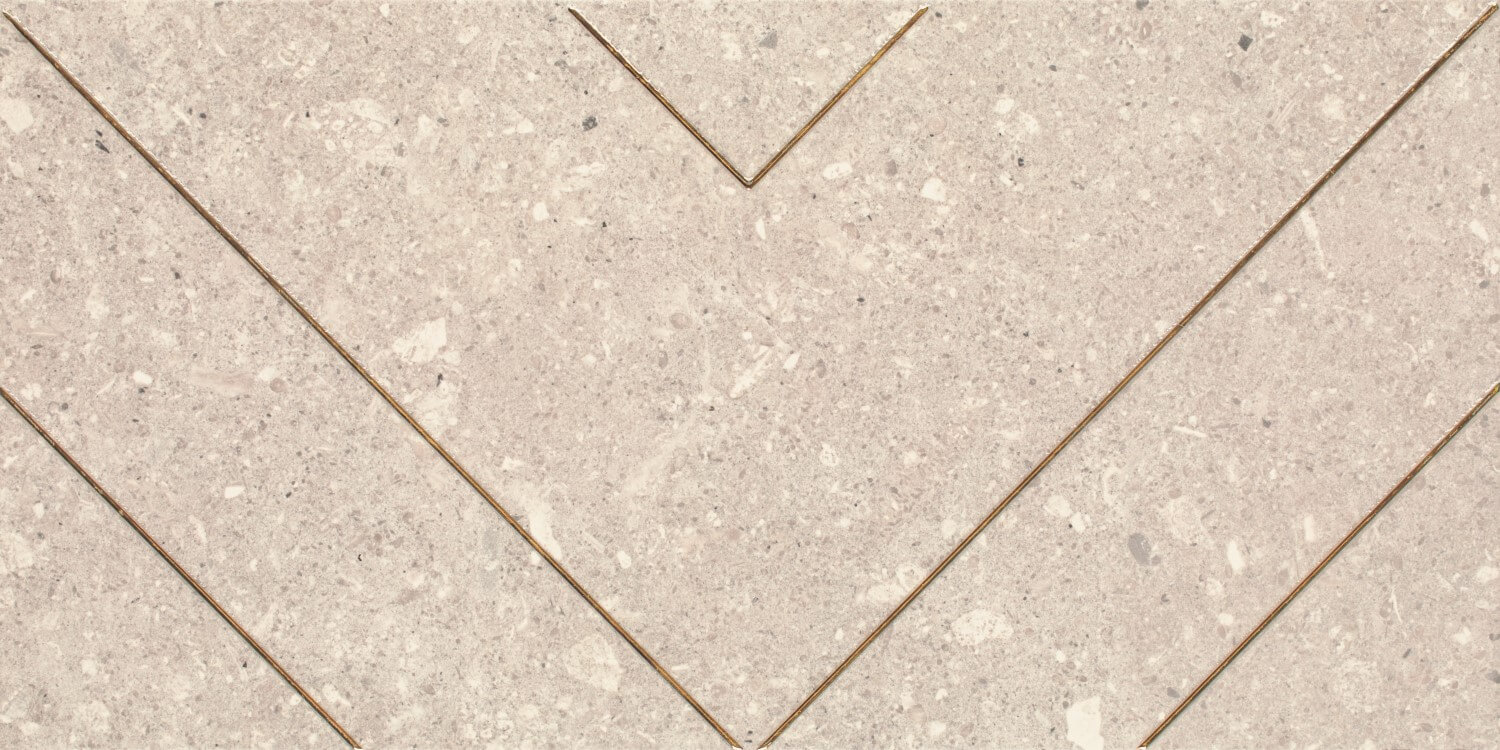 Декор Paradyz Aragorn Light Grys Inserto, 30x60, геометрия, бежевый, матовый