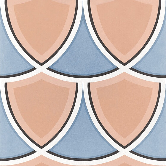 Керамогранит Equipe Caprice Deco Island Colours, 20x20, орнамент, мультиколор, матовый