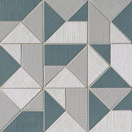Мозаика FAP Ceramiche Milano & Wall Cielo Origami Mosaico, 30.5x30.5, геометрия, серая, матовая