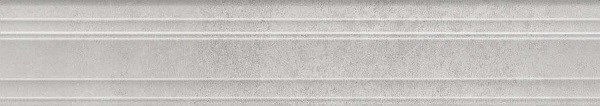 Бордюр Kerama Marazzi Догана Серый светлый матовый обрезной, 7.3x40, под бетон, серый, матовый