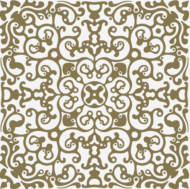 Настенная плитка Bardelli Marcel Wanders Carmen BE, 20x20, орнамент, золотая, глянцевая
