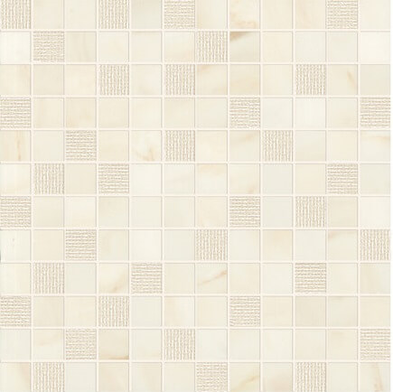 Мозаика Supergres Selection Mosaico Caravaggio, 30x30, под камень, бежевая, глянцевая