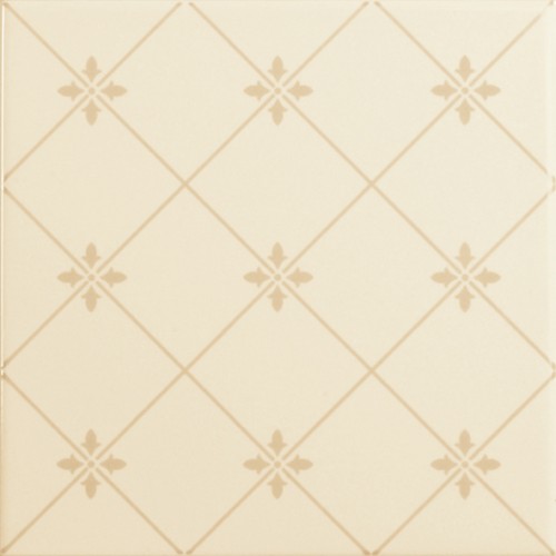 Настенная плитка APE Noblesse Delis Marfil, 20x20, под обои, бежевая, глянцевая