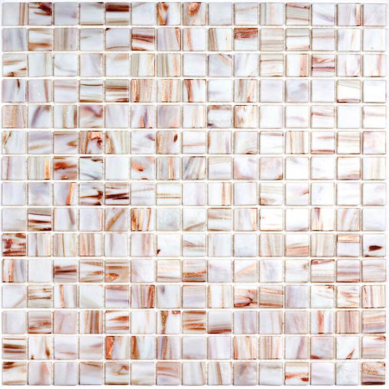 Мозаика Bonaparte Mosaics Queen, 32.7x32.7, под камень, белая, матово-глянцевая