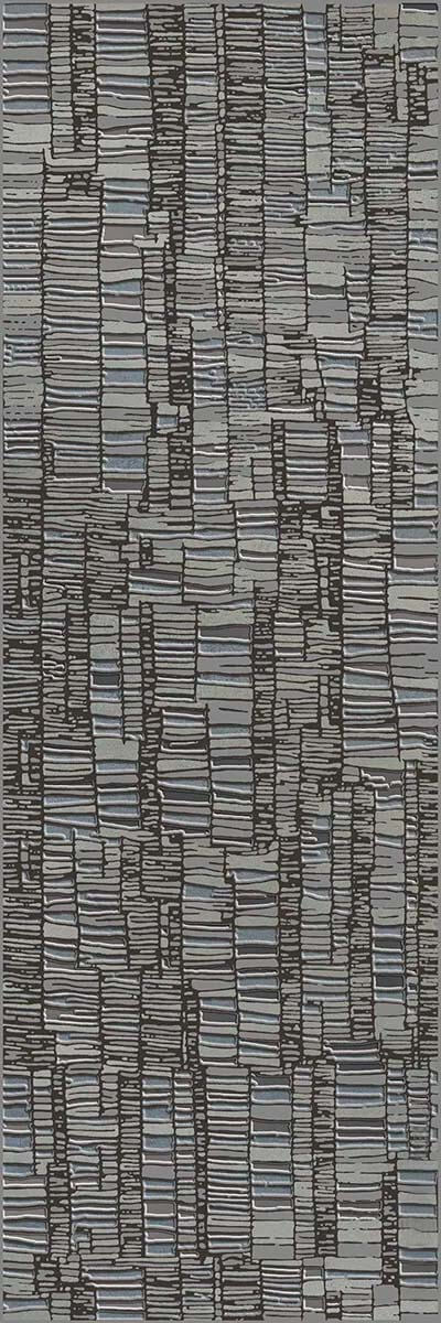 Декор Ibero Abacus Decor Oxido, 20x60, под обои, серый, матовый