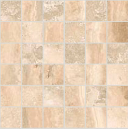 Мозаика Sant'Agostino Via Appia Mosaico Beige, 30x30, под камень, бежевая, матовая