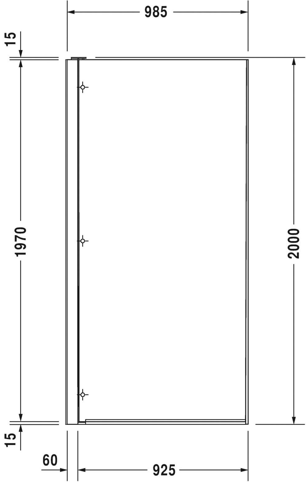 Душевая кабина Duravit OpenSpace 770009000110 98.5x200