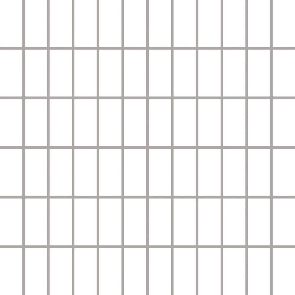 Мозаика Paradyz Altea Bianco Mozaika Prasowana K, 29.8x29.8, моноколор, белая, глянцевая