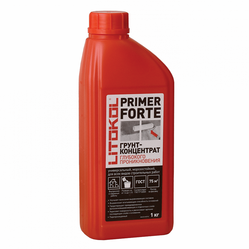 Грунтовка Litokol Primer Forte 1 кг