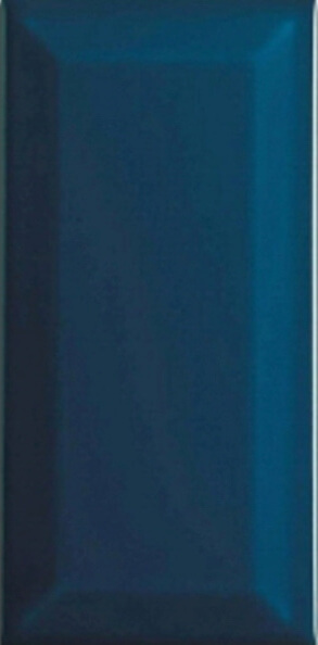 Настенная плитка CE.SI. Metro Diam. Petrolio, 7.5x15, метро/кабанчик, синяя, глянцевая