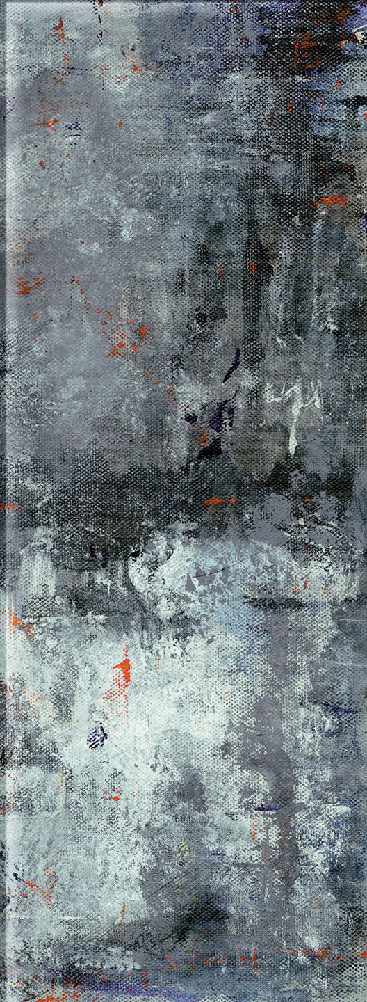 Декор Tubadzin Grunge Blue B, 32.8x89.8, с рисунком, синий, глянцевый