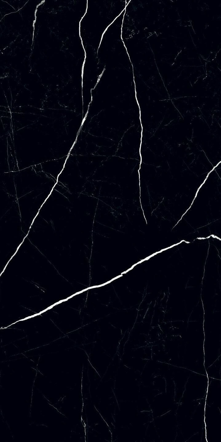 Керамогранит Tubadzin Black Pulpis, 59.8x119.8, под мрамор, чёрный, полированный