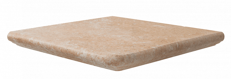 Ступень угловая Azuliber Aitana Beige Peldano Fiorentino Angulo 2, 33.3x33.3, под камень, бежевая, матовая