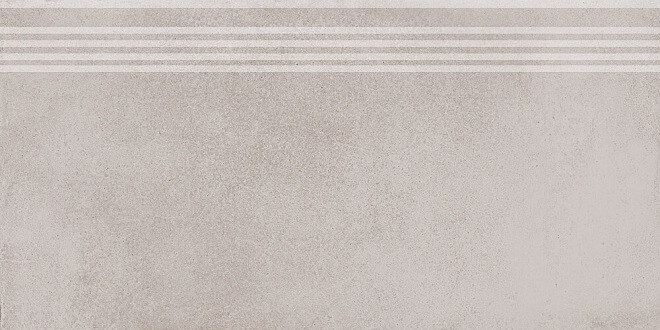 Ступень Kerama Marazzi Мирабо Беж Обрезной DD253500R\GR, 30x60, под бетон, бежевая, матовая