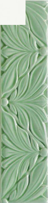 Декор Ceramica Grazia Listelli Cornice Alloro Bianco, 6.5x26, под обои, белый, глянцевый