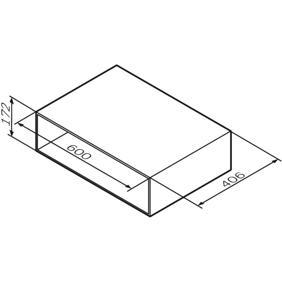 Полка для ванной комнаты Am.Pm Gem 60 M90OHX0600WG