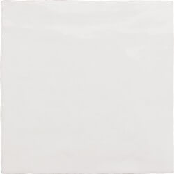 Настенная плитка Equipe La Riviera Blanc, 13.2x13.2, моноколор, белая, глянцевая
